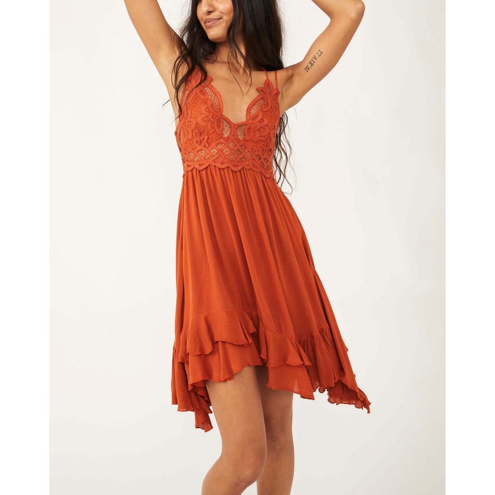 NWT Free People Adella Slip / Ochre